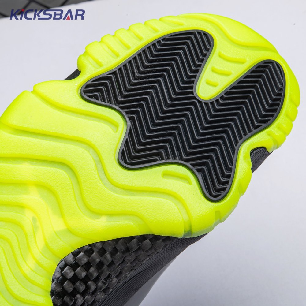 Air Jordan 11 GS Black Barely Volt Men's - Image 13