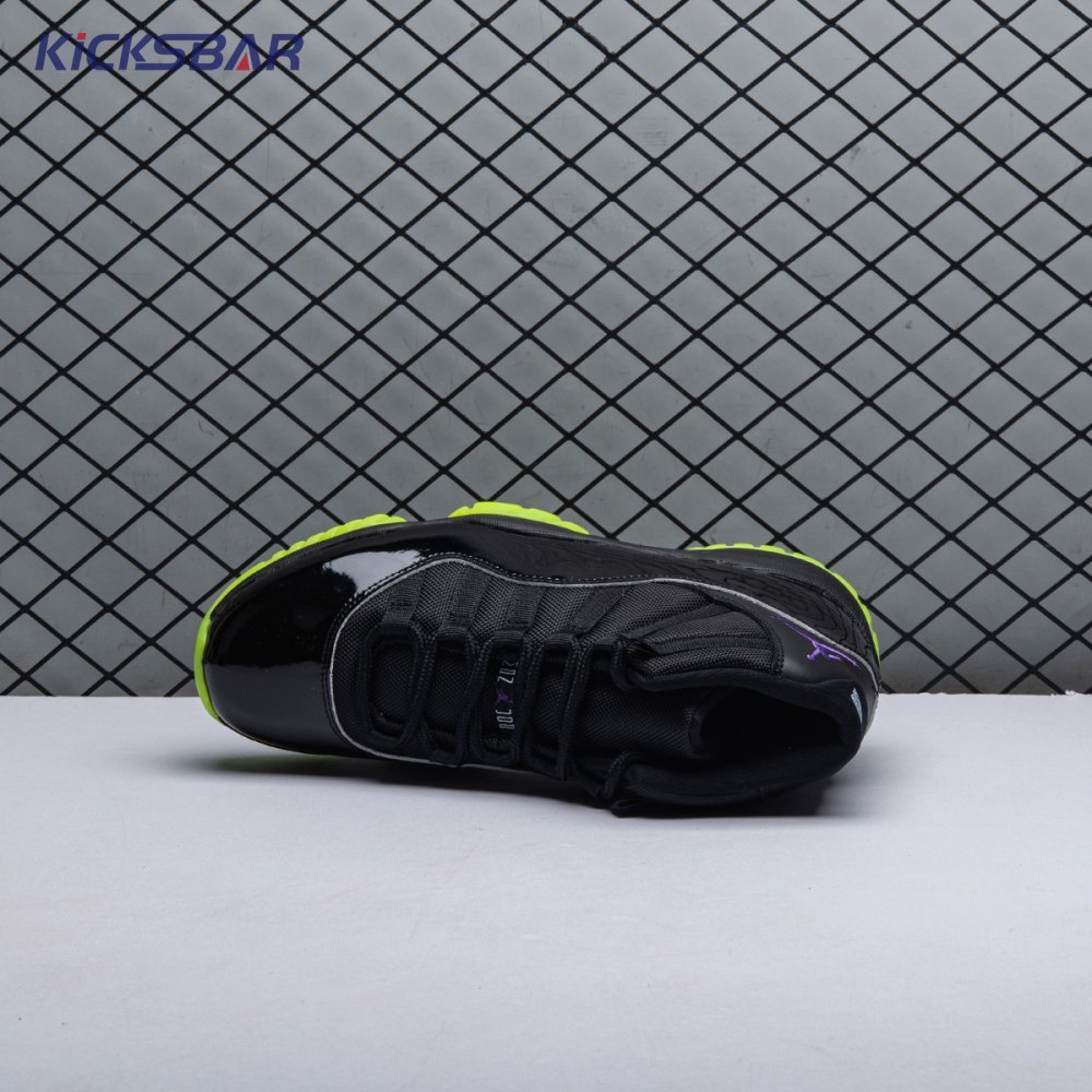 Air Jordan 11 GS Black Barely Volt Men's - Image 6