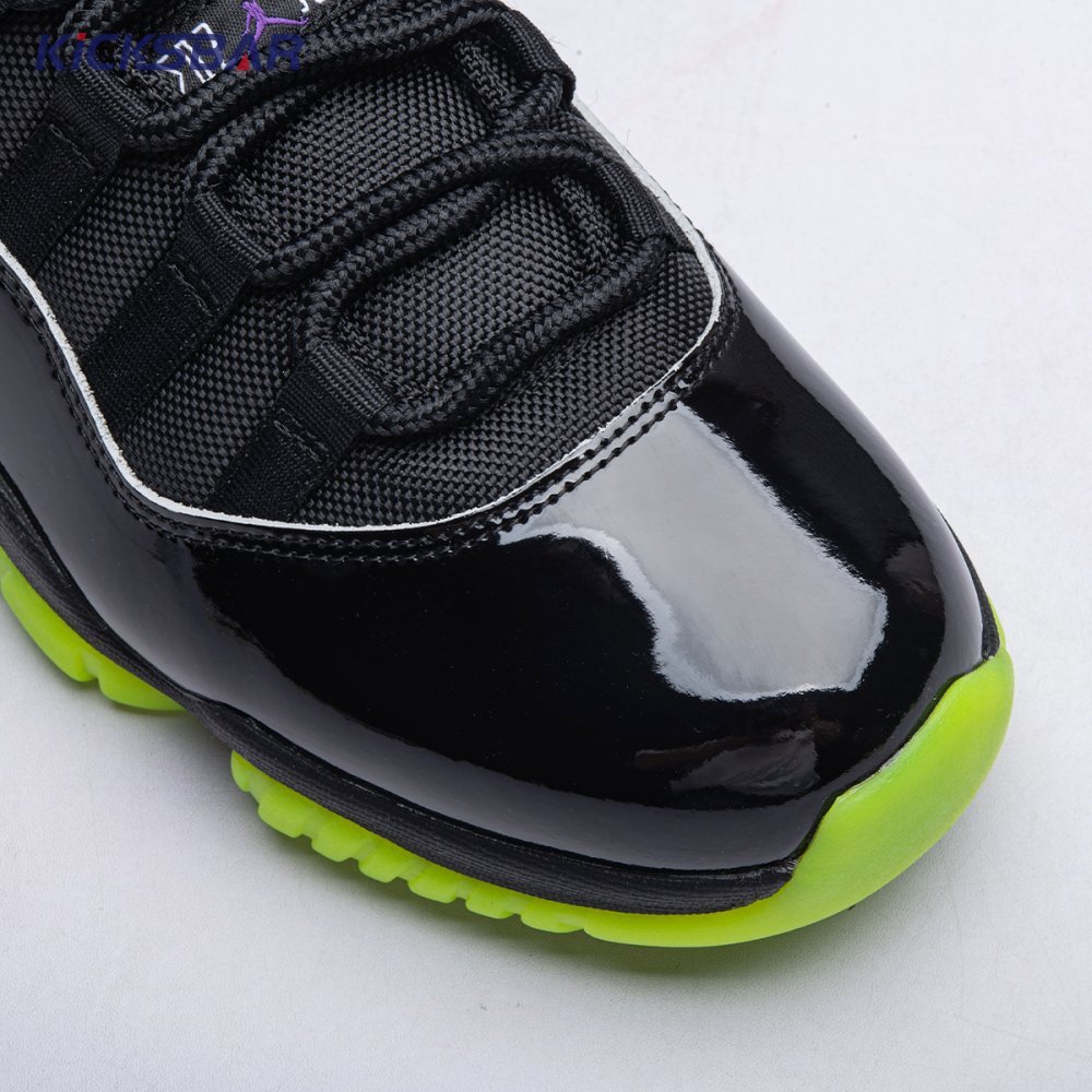 Air Jordan 11 GS Black Barely Volt Men's - Image 8