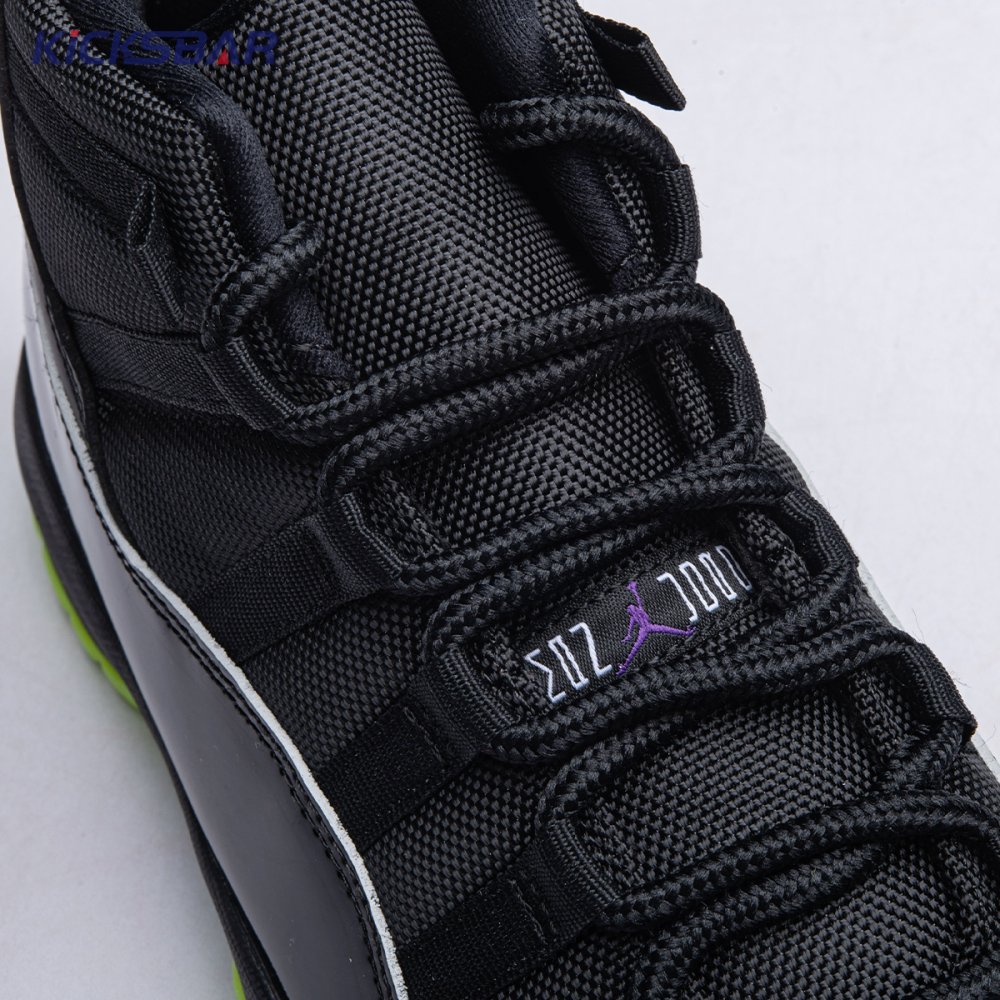 Air Jordan 11 GS Black Barely Volt Men's - Image 9