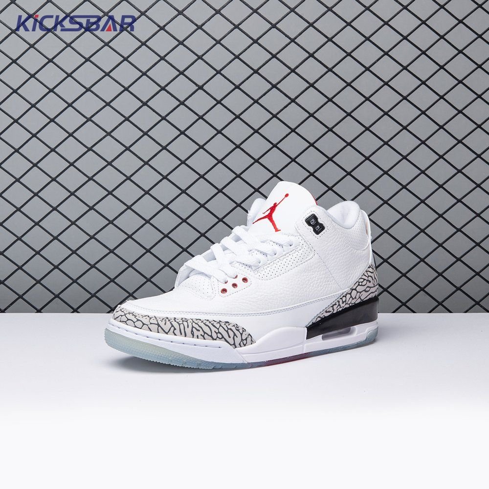 Jordan 3 Retro Free Throw Line White Cement 923096-101 Men's - Image 2