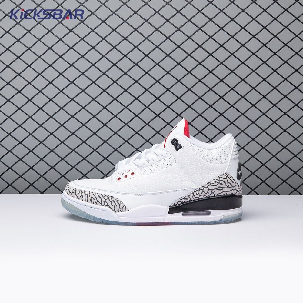 Jordan 3 Retro Free Throw Line White Cement 923096-101 Men's - Image 3