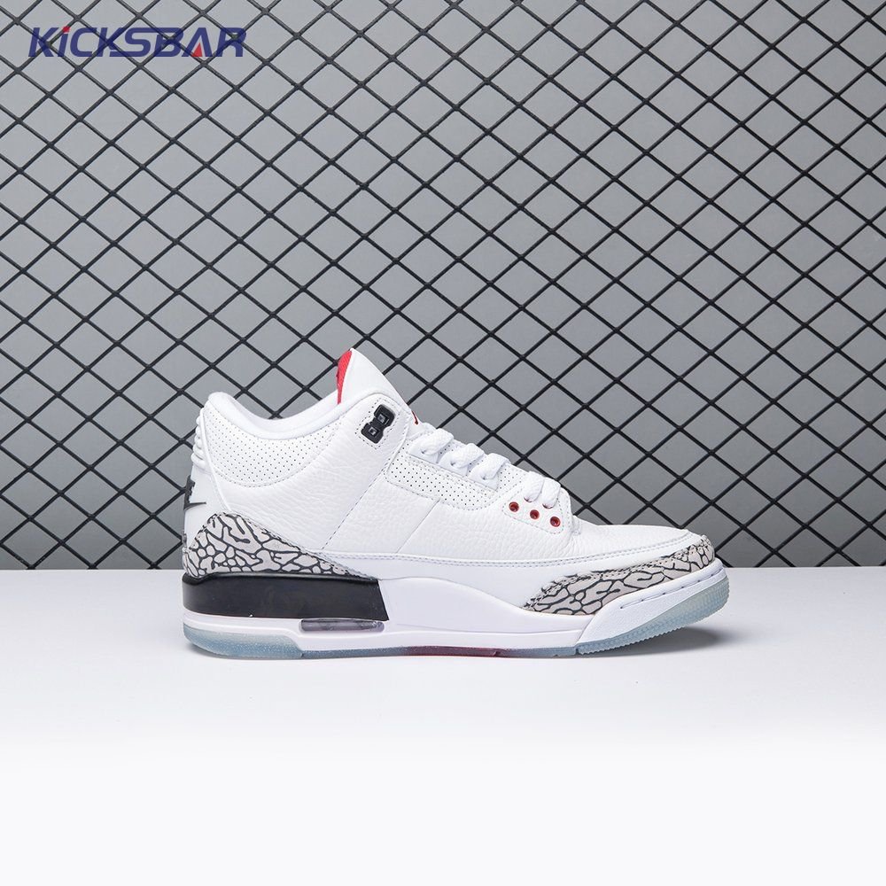 Jordan 3 Retro Free Throw Line White Cement 923096-101 Men's - Image 4