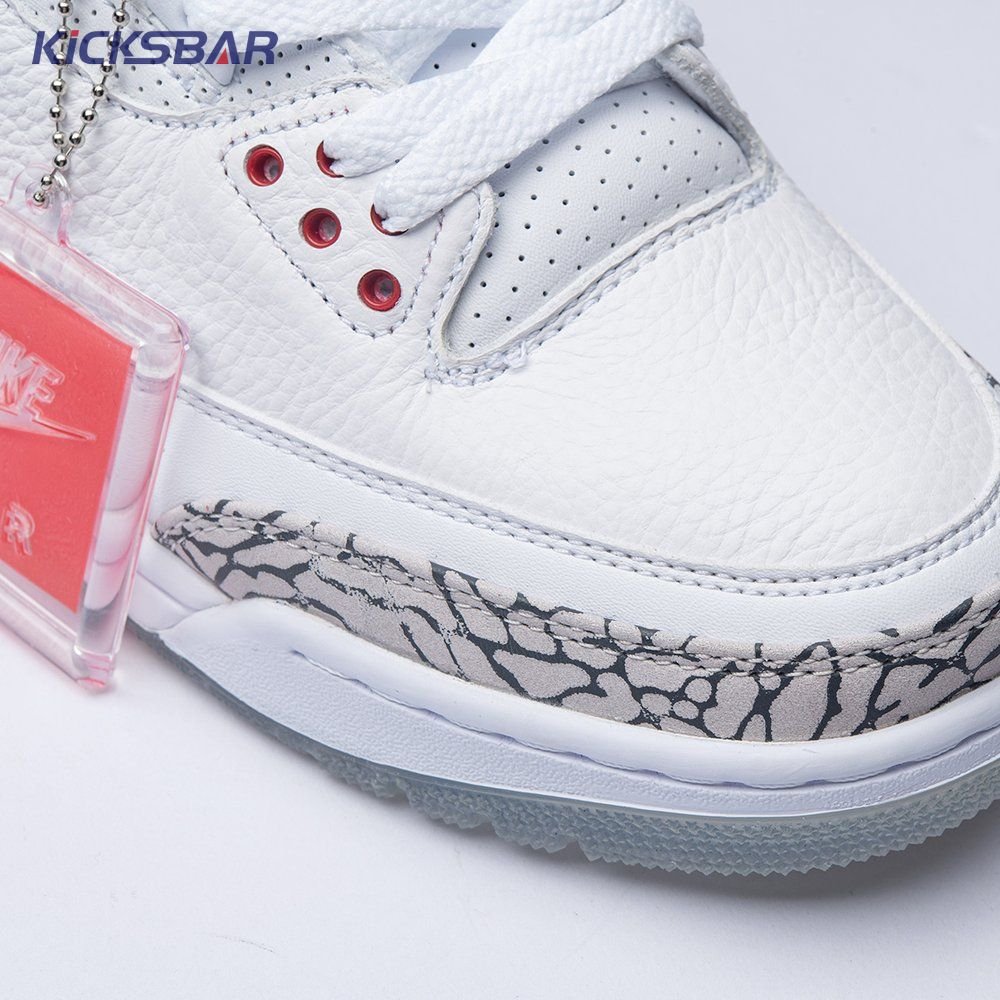 Jordan 3 Retro Free Throw Line White Cement 923096-101 Men's - Image 9