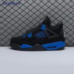 Jordan 4 Retro Black Blue Unisex - Image 3