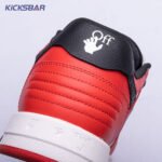 OFF-WHITE Out Of Office OOO Low Tops Black White Red Unisex - Image 13