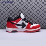 OFF-WHITE Out Of Office OOO Low Tops Black White Red Unisex - Image 4