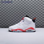 Jordan 6 Retro Infrared White 384664-123 Men's - Image 4