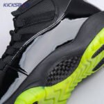 Air Jordan 11 GS Black Barely Volt Men's - Image 12