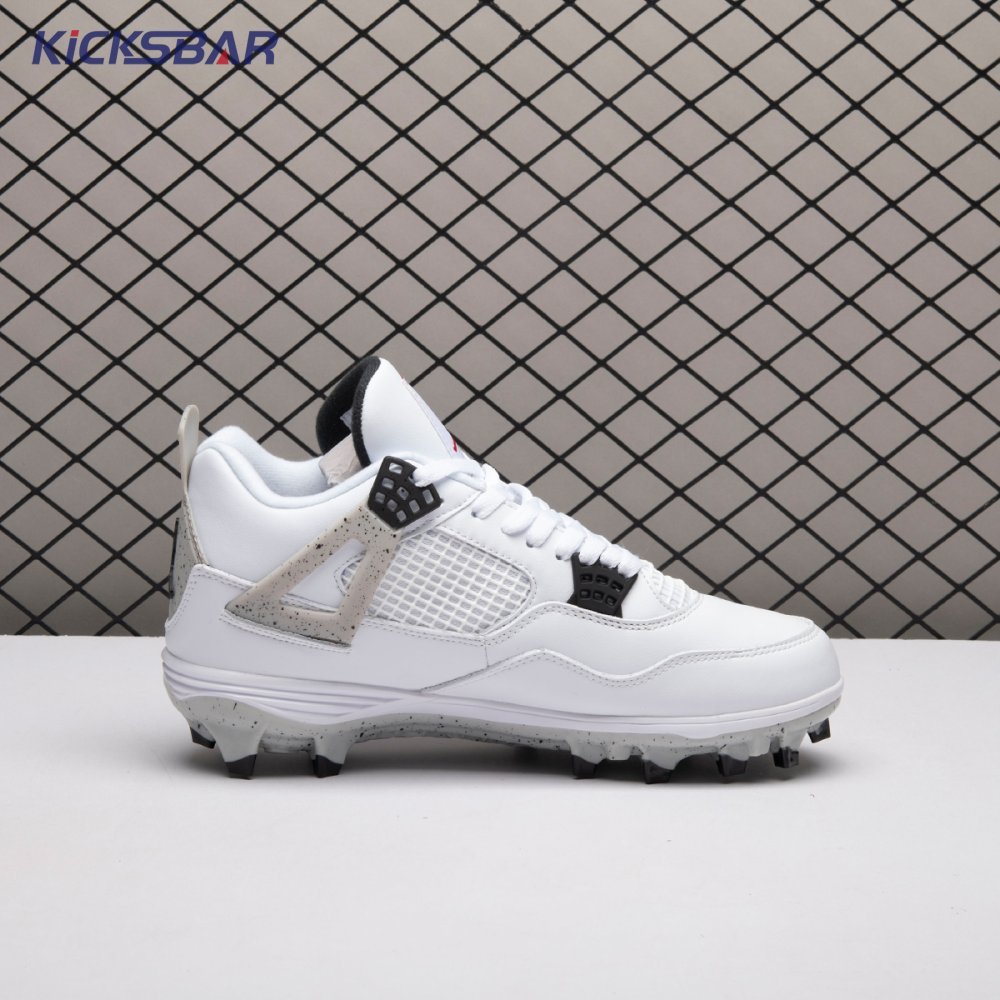 Air Jordan 4 Retro TD Cleat White Cement HQ0207-106 Men's - Image 5