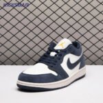 Jordan 1 Low SE Obsidian Suede IO7448-400 Unisex - Image 3