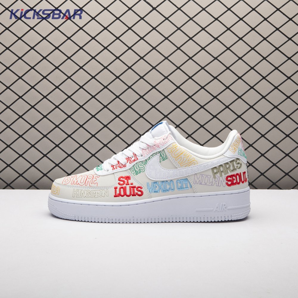 Nike Air Force 1 Low World Tour White II1549-100 Unisex - Image 4
