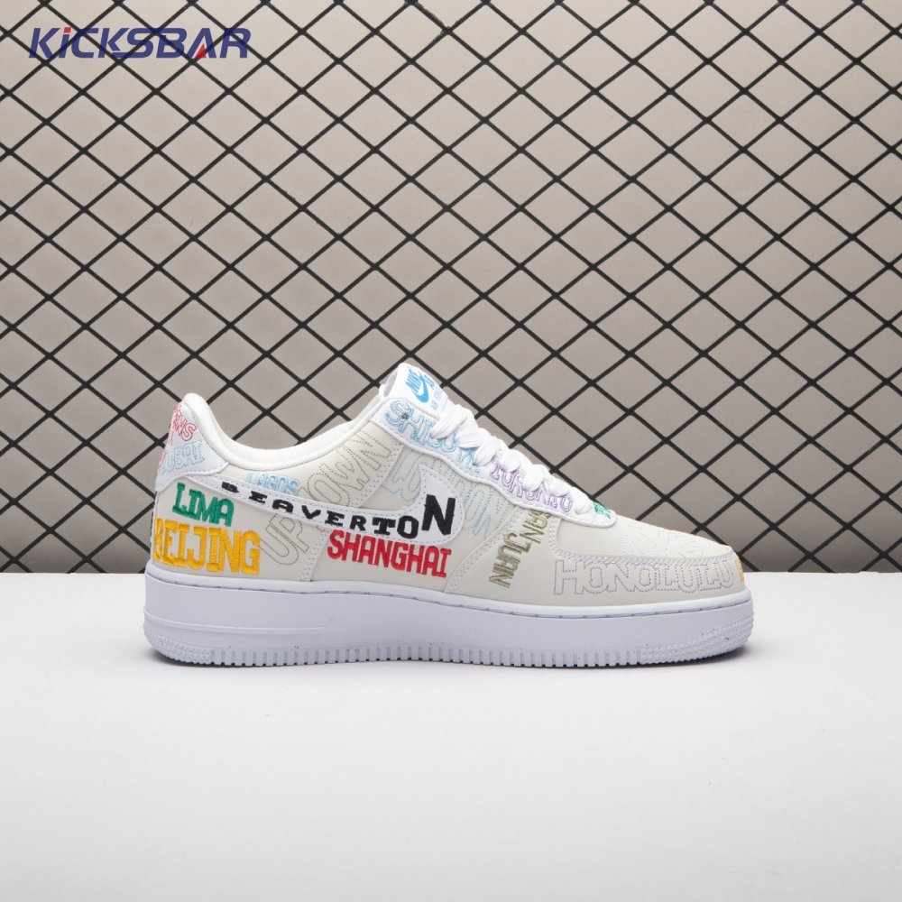 Nike Air Force 1 Low World Tour White II1549-100 Unisex - Image 5